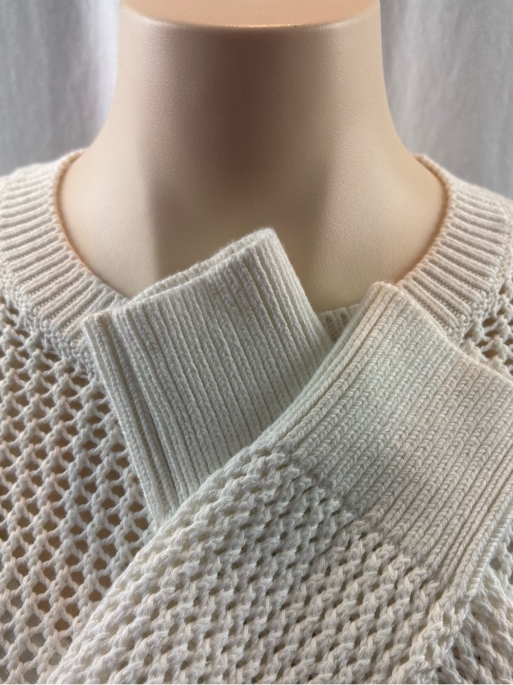 Everlane The Mesh Soft Cotton Crew in White S - Picture 9 of 13